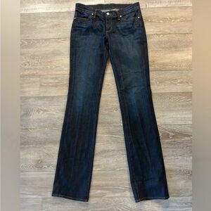 We The Free People dark denim, straight leg jeans size 28